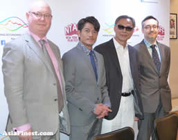 HKETO Press Conference featuring Aaron Kwok and Ringo Lam in New York